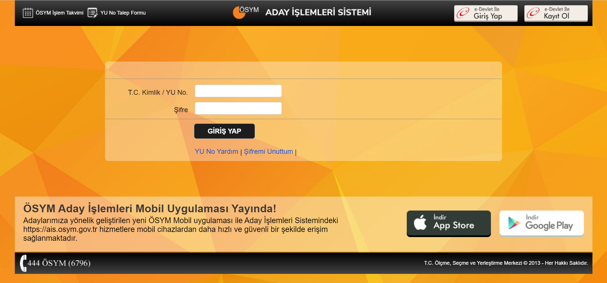 ÖSYM AIS